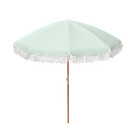 Havana Outdoors Sage Green 2 Metre Fringed Beach Umbrella