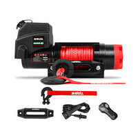 X-BULL 6000LBS 12V Synthetic Rope Wireless Remote Electric Winch