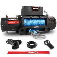 X-BULL 12000LB / 5443kg 12V Synthetic Rope Electric Wireless Winch