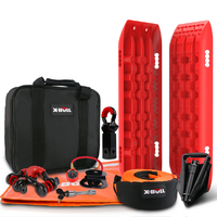 X-BULL Winch Recovery Kit with Red Tracks