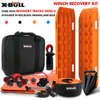 X-BULL Winch Recovery Kit with Orange Gen 2.0 Tracks