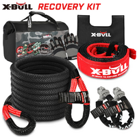 X-BULL 4X4 Small Recovery Kit, Black