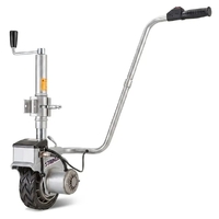 T-REX Heavy Duty 12V 350W Motorised Jockey Wheel, 2270kg Rated Electric Powered Mover for Caravan Boat Trailer