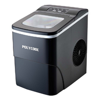Polycool 2L Silver Portable Ice Maker with Scoop