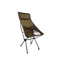 Folding High Back Headrest Camp Chair