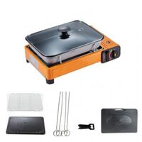 Portable Butane BBQ Gas Cooker Orange