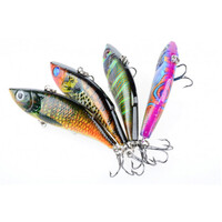 DZ 8cm Vib Bait Fishing Lure Hook Tackle Saltwater 4 Pack