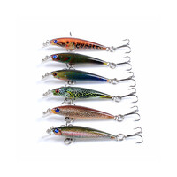 DZ 5cm Minnow Fishing Lure Surface Tackle Fresh Saltwater 6 Pack