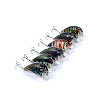 DZ 5cm Poppers Fishing Lure Surface Tackle Fresh Saltwater 6 Pack
