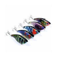 DZ Poppers Fishing Vib Lure Surface Tackle Fresh Saltwater 5 Pack