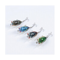 DZ 5cm Poppers Fishing Lure Surface Tackle Fresh Saltwater 4 Pack