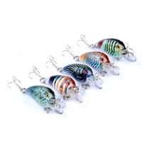 DZ 4.5cm Crank Bait Fishing Lure Surface Tackle Saltwater 5 Pack