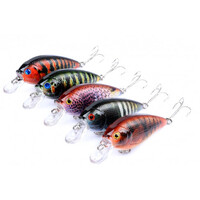 DZ 7cm Crank Bait Fishing Lure Surface Tackle Saltwater 5 Pack