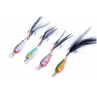 DZ 6g Metal Spoon Fishing Hard Lure Spinner Spoon Baits 4 Pack