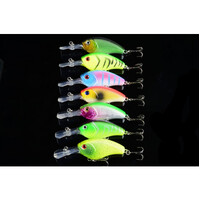 DZ 9cm Crank Bait Fishing Lure Surface Tackle Saltwater 7 Pack