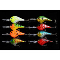 DZ 9.5cm Crank Bait Fishing Lure Surface Tackle Saltwater 8 Pack