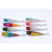 DZ 6.5cm Poppers Fishing Lure Surface Tackle Fresh Saltwater 8 Pack