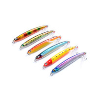 DZ 10cm Popper Minnow Fishing Lure Surface Tackle Fresh Saltwater 6 Pack