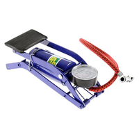 BR Tools Foot Air Pump High Pressure Gauge Tyre Inflator