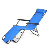 Bargene Blue Outdoor Reclining Lounge Chair