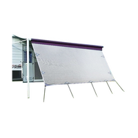 DZ 3.7 x 1.8m Grey Caravan Privacy Screen for 13ft Roll Out Awning