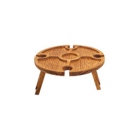 Wooden Portable Folding Mini Wine Rack Picnic Table