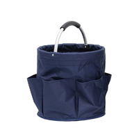 Elosung Navy Blue Portable Picnic Basket with Handle