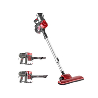 Devanti Handheld Vacuum Cleaner Bagless Corded 450W Red