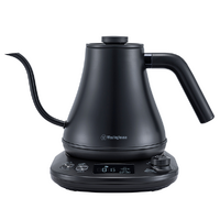Westinghouse 1200W Black Stainless Steel Gooseneck Kettle
