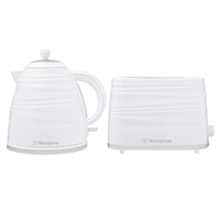 Westinghouse White 1.7 Litre Kettle & Toaster Pack