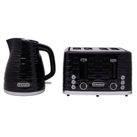 Westinghouse Black Silver 1.7 Litre Kettle & Toaster Pack