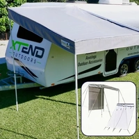 Xtend Medium BBQ Porch with Shade End Wall & Side Wall Bundle