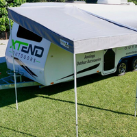 Xtend Medium BBQ Porch with Waterproof Privacy End Wall & Side Wall Bundle