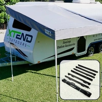 Xtend Large BBQ Porch with Black Anti-Flap Kit (AFK) Pro Bundle