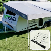 Xtend Large BBQ Porch with White Anti-Flap Kit (AFK) Pro Bundle