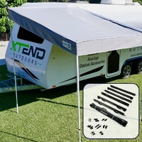 Xtend Large BBQ Porch with Black Anti-Flap Kit (AFK) Pro+ Bundle