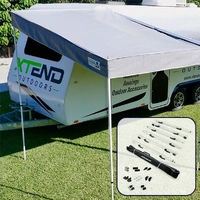 Xtend Large BBQ Porch with White Anti-Flap Kit (AFK) Pro+ Bundle