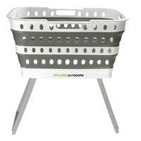 Xplore Outdoors Collapsible Laundry Basket with Fold-out Legs