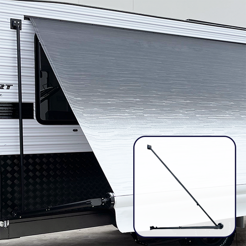 Aussie Traveller Tourer 8'x8' White Fade Roll-Out Awning