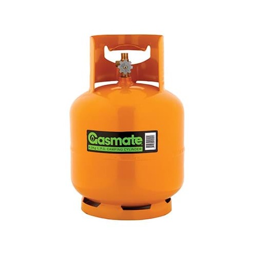 Gasmate LPG 4kg Camping Cylinder, 3/8" LH BSP