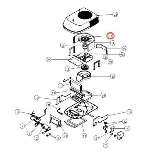 Coleman Air Conditioner Condenser Fan 1472-5021