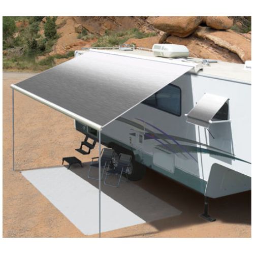 Carefree Freedom 3.5M Silver Shale Fade 12V Box Awning. 351386D25TM