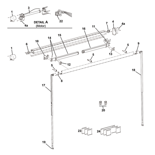 Carefree Freedom Hardware Pack 2.43m to 4.0m