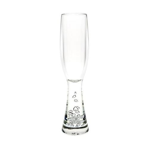 D-Still 180ml Polycarbonate Champagne Flute with Bubble Base, Set of 4