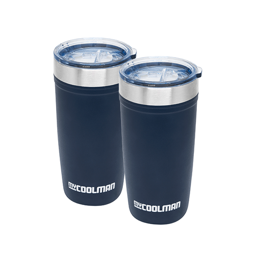 myCOOLMAN 2 x Thermal 591ml Stainless Steel Tumbler Pack