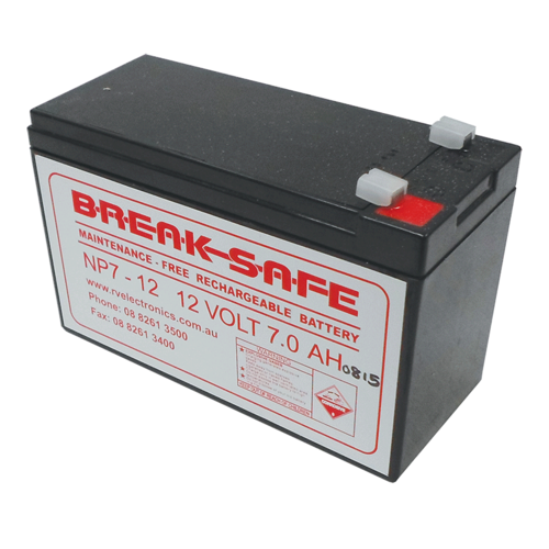 BREAKSAFE BATTERY. BATTERY7A/H