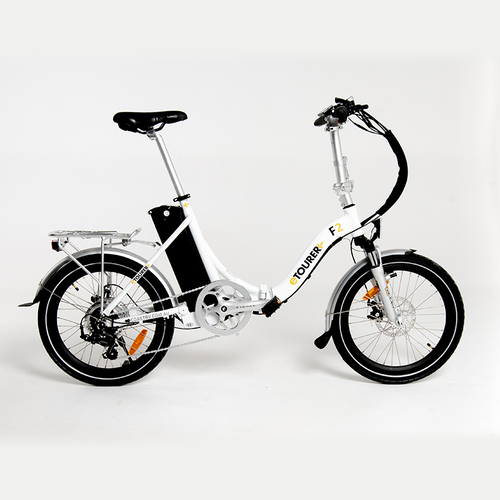 ETOURER F2 Folding E-Bike Step-Through Model - Polar White.TDN13Z