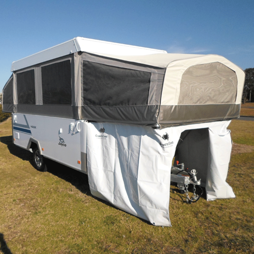 Camper bed end garage for Jayco Outback model (sold separately). AEAPS4WD