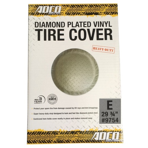 ADCO Tyre Cover Diamond Plate 29 3/4". 9754