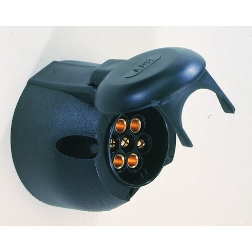 CAR SOCKET 7 PIN LARGE ROUND PLASTIC. LPS7B